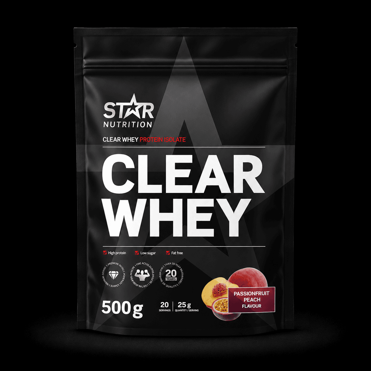 Star Nutrition Clear Whey 500 g – Passionfruit Peach bilde 1