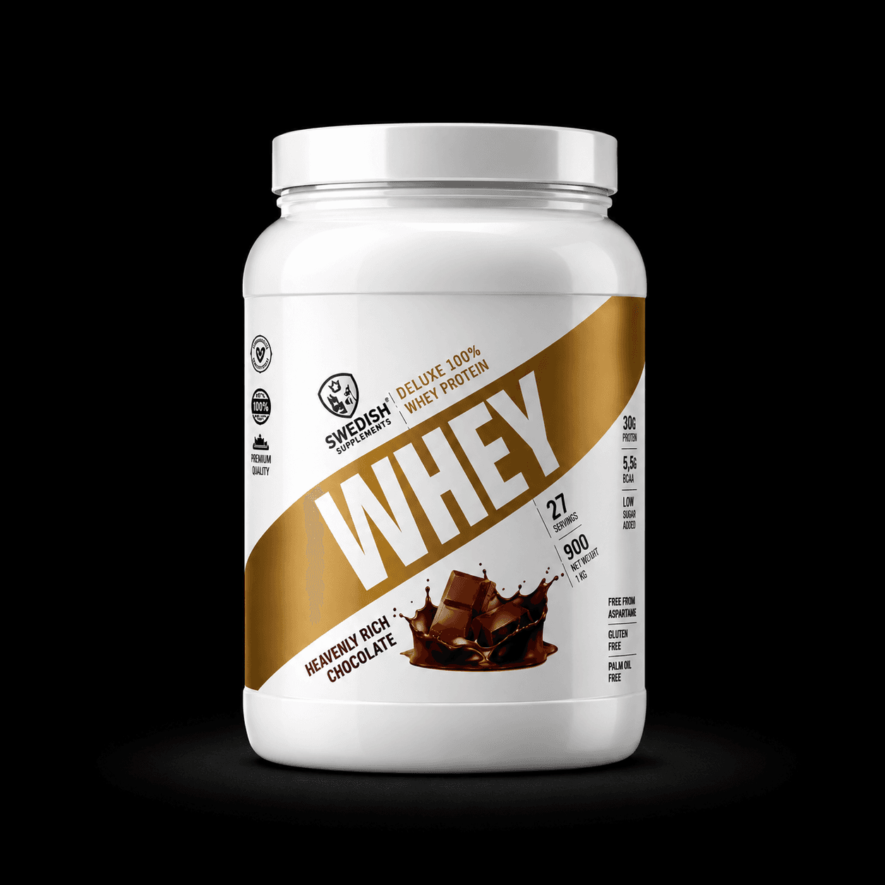 Whey Deluxe 900 g Heavenly Rich Chocolate bilde 1